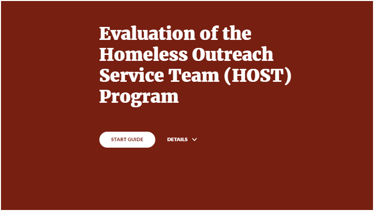 Evaluation of the Homeless Outreach Service Team (HOST) Program - access the resource description